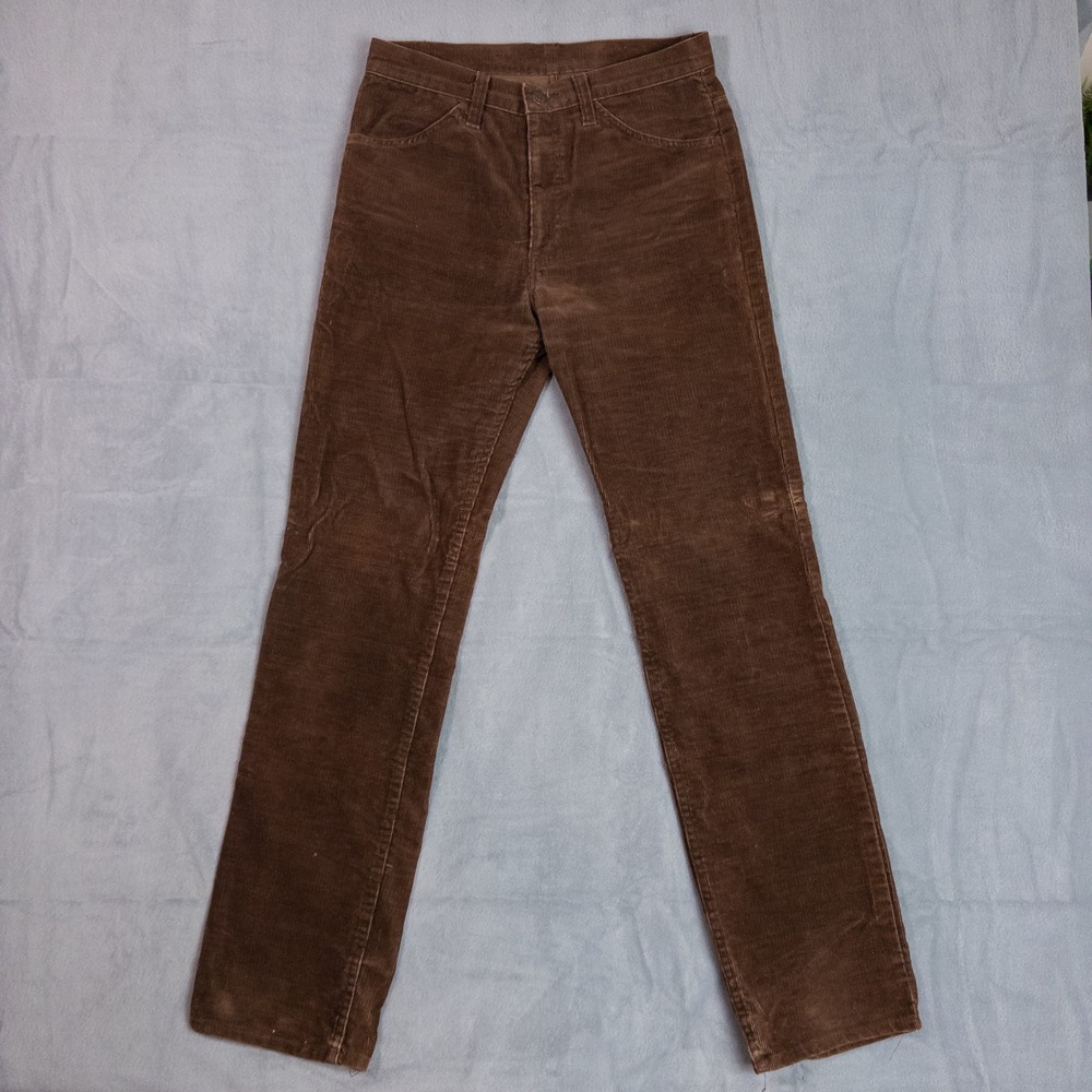 Levi's 519 Corduroy Pants Mens 31x32 Brown Good Vintage USA Made Straight Leg